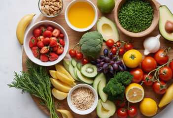 Fresh and Healthy Food Essentials
Healthy Eating: Fresh Fruits and Vegetables