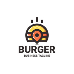 burger point logo vector