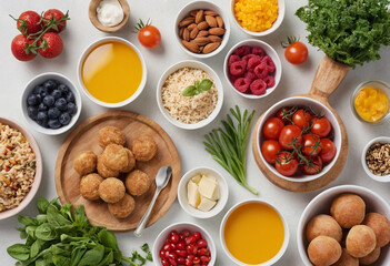 Fresh and Healthy Food Essentials
Healthy Eating: Fresh Fruits and Vegetables