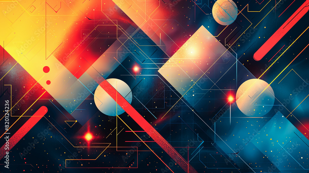 Poster abstract geometric background with space for text. vector illustration. eps 10