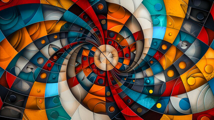 Fototapeta premium Abstract fractal. Fractal art background for creative design. Decoration for wallpaper, desktop, poster, cover booklet. Print for clothes, t-shirt. Creative illustration for design