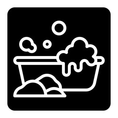 WASHING CLOTHES,bucket,water,clothes,household.svg
