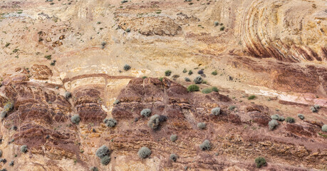 altai mountains red and yellow abstract texture