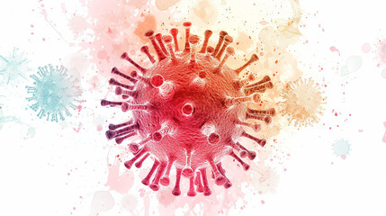 Illustration of a virus .