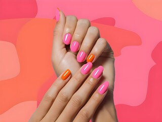 hands with french manicure