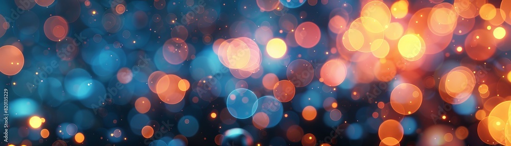 Poster a colorful background with many small circles