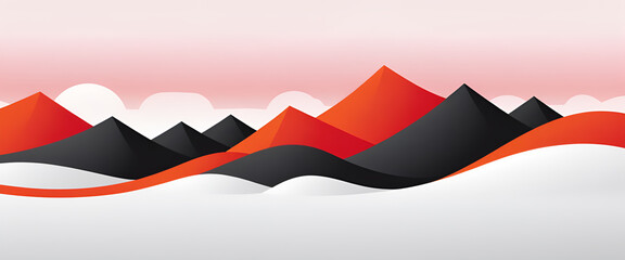 Obraz premium illustrazione con elementi geometrici a tema astratto contemporaneo