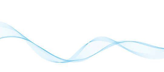 abstract blue wave banner