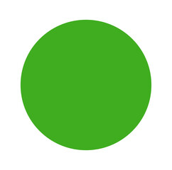 green sphere isolated on white