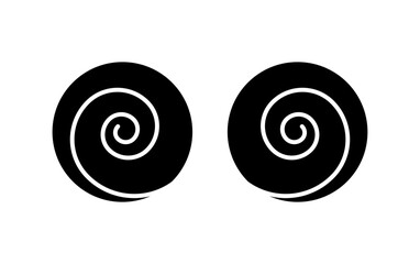 black and white circles