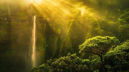 Rainbow Falls, Iao Needle State Park, Hawaii, USA