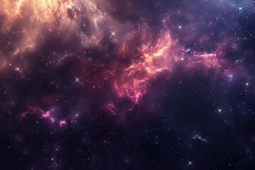 Beautiful galaxy background with nebulas and stars