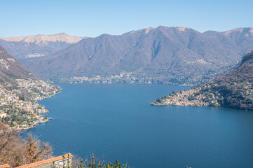 Aerial view of the Lake of Como