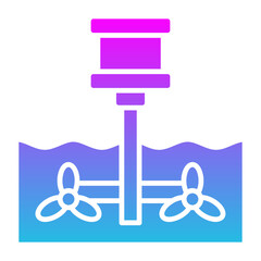 Ocean Energy Icon