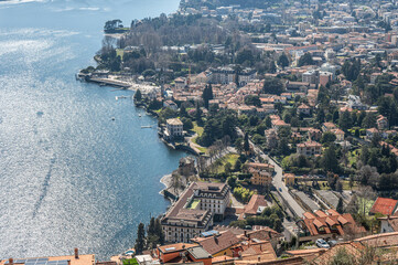 Aerial view of Cernobbio