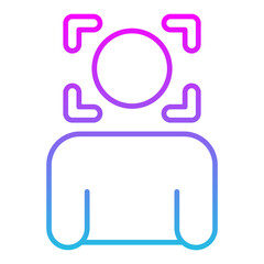Obraz premium Face Scan Icon