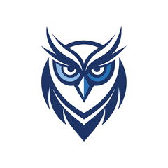 Minimalist Owl icon vector illustration 