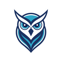 Minimalist Owl icon vector illustration 