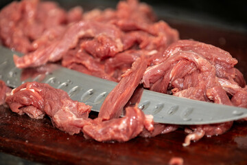 Fresh raw beef filet mignon
