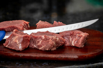 Fresh raw beef filet mignon