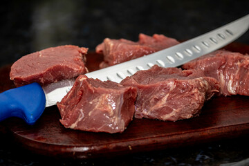 Fresh raw beef filet mignon