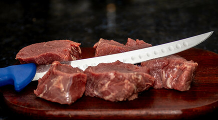 Fresh raw beef filet mignon
