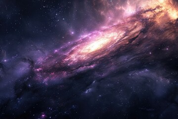 Fototapeta premium Amazing galaxy with nebulas and cosmic dust