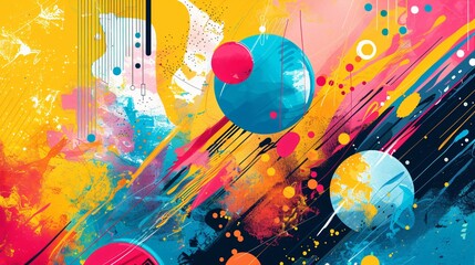 Colorful abstract background for promoting upcoming events