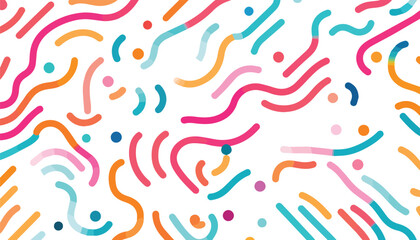Obraz premium Abstract background with colorful curved lines. Vector illustration for your design.