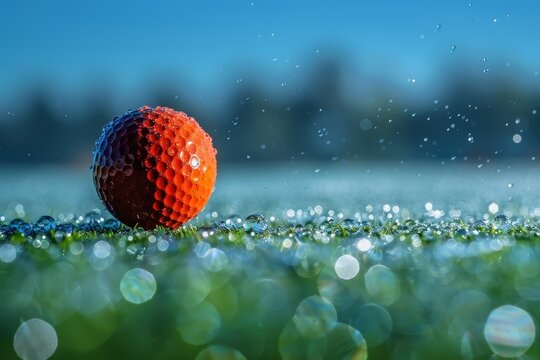 Highimpact golf shot, club striking ball on tee, clean isolated background, contest winner with space for text