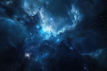 Fototapeta premium Stunning galaxy with vibrant colors and nebulas