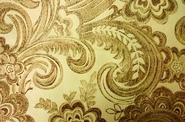 Decorative fabric pattern. Antique design