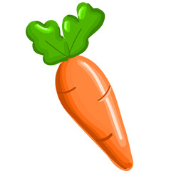 illustration of a carrot isolated