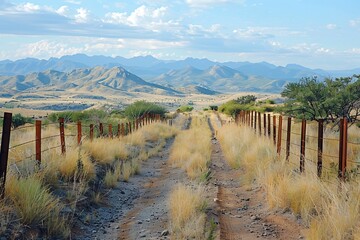 Fototapeta premium Concept of National Border Security