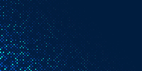 Fototapeta premium Pixel background. Abstract gradient background. Neon dots. Technological Vector illustration.
