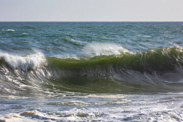 waves on the beach