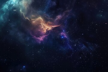 Fototapeta premium Vibrant colors of the galaxy in space