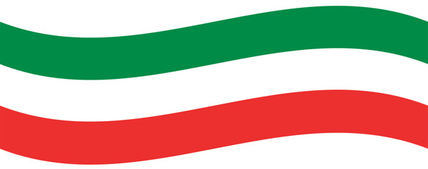 Banner postcard for the National Day of the Republic of Italy. The Italian flag is red and green. Italy Vector illustration.