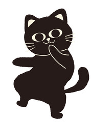 Funny Black Cat pose. Black Cat Cartoon royalty, Black cat cartoon character, black cat cartoon cute, black cat cartoon funny, Funny Black Cats Cartoon.