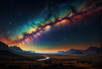 Fototapeta premium Northern Lights, spiritual growth