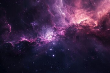 Fototapeta premium Amazing cosmic scene with stars and planets