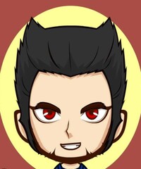 Vector Cartoon Avatar Of Wolfman The Red Eye