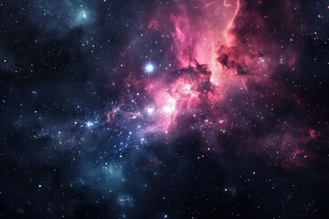Fototapeta premium Stunning galaxy with nebulas and cosmic dust