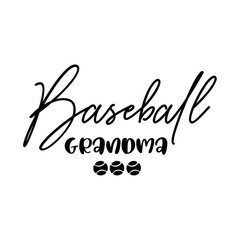 Baseball Grandma SVG
