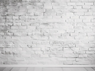 Fototapeta premium White brick wall textures make for a captivating backdrop