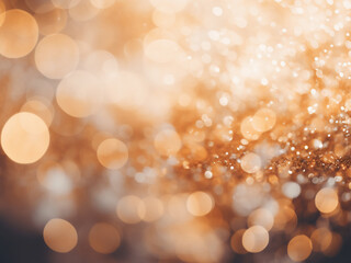 Fototapeta premium Bright backdrop: blurred white lights, shiny sparkles