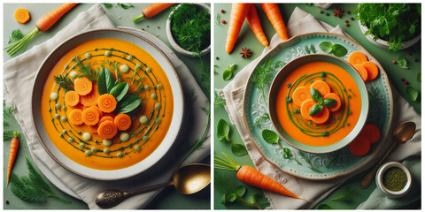 Carrot puree soup.