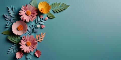 frame illustration wallpaper with a floral theme suitable for a wedding invitation background. Springtime