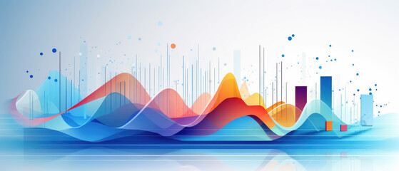 Business and office statistics, numbers and reports. Sales, profit, cost, capital etc. Data analysis, data science concept 