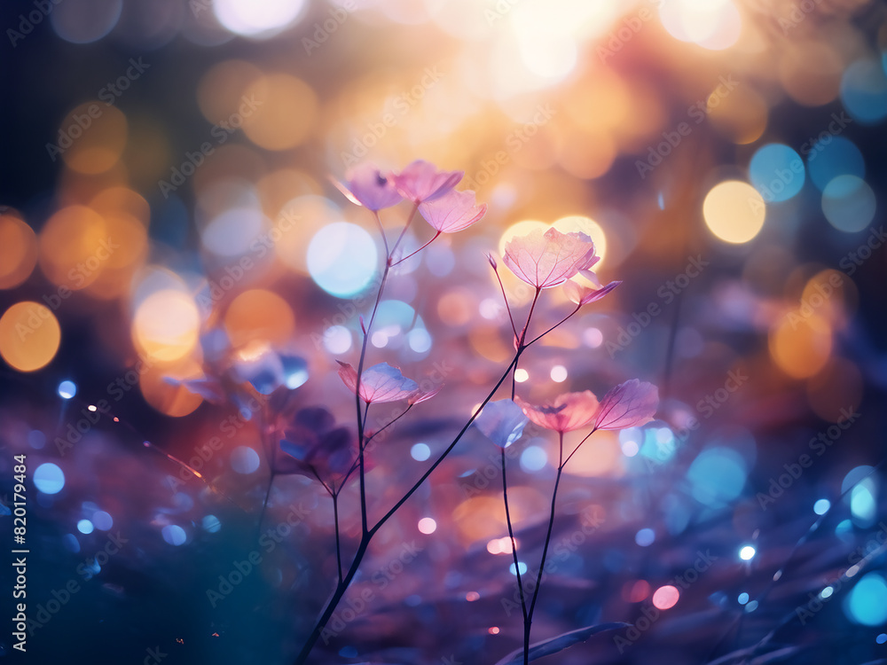 Aufkleber background features abstract blur of natural light, perfect for web design projects